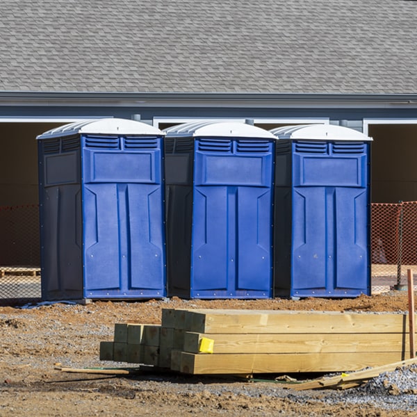 how can i report damages or issues with the porta potties during my rental period in Secor